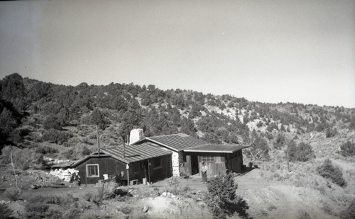 Marie Dressler's Log Cabin, Springs Canyon, Nevada, SV-316a