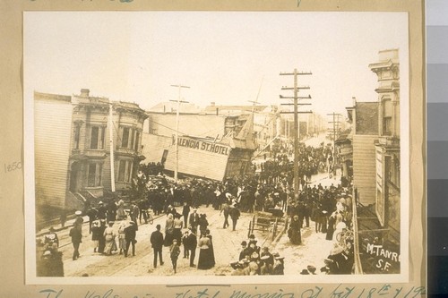 The Valencia Hotel, Mission St. bet. 18th & 19th St. Destroyed by fire April 18th 1906
