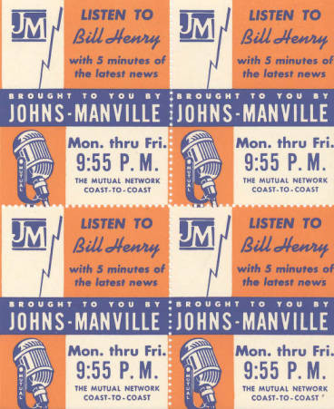 Novelty stamps, Bill Henry's "5 Minutes of News"