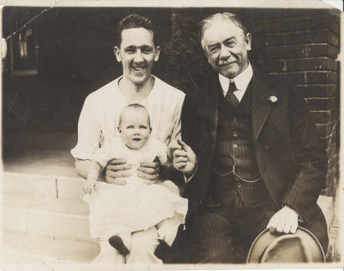 Bill Henry (right) with his daughter, Peggy Henry, and his father, Dr. John Quincy Adams Henry