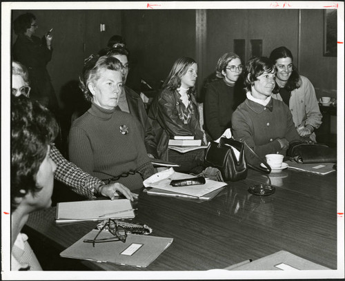 Students in class, Scripps College