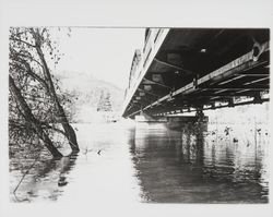 Views of Guerneville Bridge during the flood of 1937