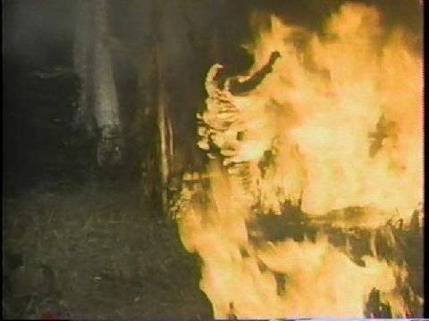 Chuck Waters fire stunt for "The Deer Hunter"
