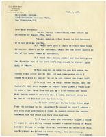 Letter from William Randolph Hearst to Julia Morgan, September 1, 1925