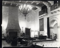 Lobby of the De Anza Hotel, 1947