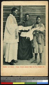 Infant baptism, Congo, ca.1920-1940