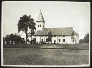 Bonabela Kirche von Br. Köster erbaut (Seitenansicht). Vorort von Duala