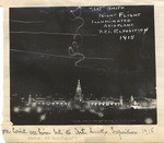 [Night view of Art Smith's aerial acrobatics above the Panama-Pacific Exposition]