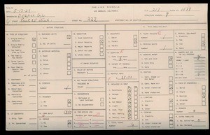 WPA household census for 222 E 25TH, Los Angeles