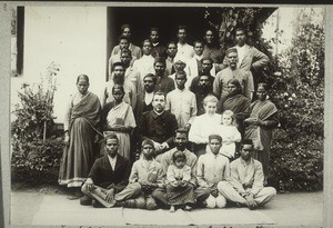 Catechists, teachers, bible women, house-masters and mistresses, Mission Station Kotageri, September 1911. F. & A. Schad