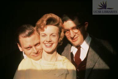 BH and Lucille Anderson and her brothers, ca 1953 (slide)