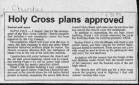 Holy Cross plans approved