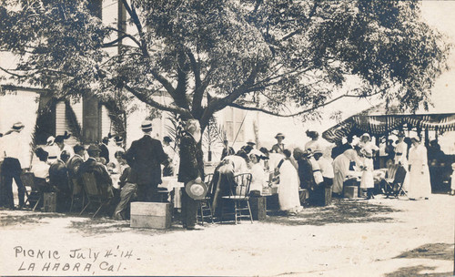 Picnic July 4, 1914, La Habra