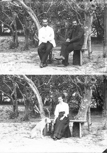 Henri Guye, Arnold Borel and Louise Perrenoud in Antioka, Mozambique, ca. 1896-1911