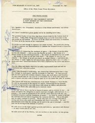 Address before a joint session of Congress, Lyndon B. Johnson, Office of the White House Press Secretary, November 27, 1963