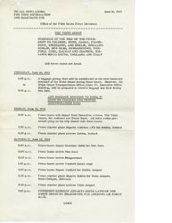 Schedule of the trip of the President to Cologne, Bonn, Hanau, Frankfurt, Wiesbaden, and Berlin, Germany; Dublin, New Ross, Dunganstown, Wexford, Cork, Galway and Shannon, Ireland; Birch Grove, England; and Italy., June 18, 1963