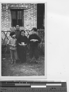Some of the school girls at Rongxian, China, 1935
