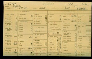WPA household census for 1227 W 8TH STREET, Los Angeles