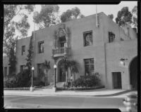 Building possibly associated with the California Pacific International Exposition in Balboa Park, San Diego, 1935-1936
