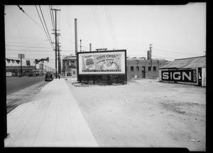 Alley drive-way at Main Street and Slauson Avenue, Los Angeles, CA, 1935