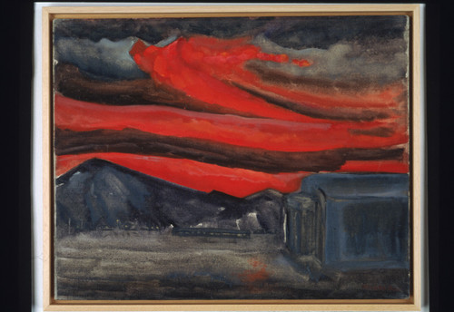 Eastern sky 7:50 A.M., Feb 25, 1945
