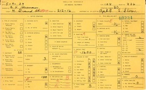 WPA household census for 212 N GRAND, Los Angeles
