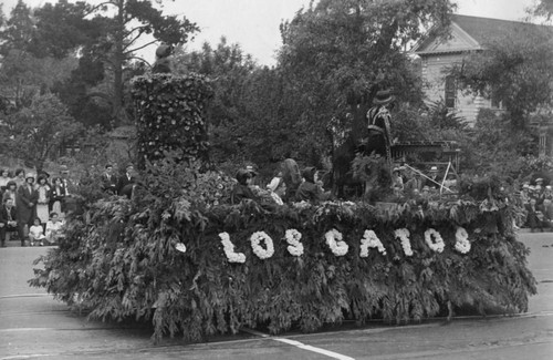 1929 Parade Float, Los Gatos Chamber of Commerce