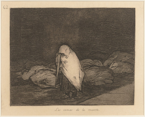 Las camas de la muerte (The deathbeds), from the series Los desastres de la guerra (The Disasters of War)
