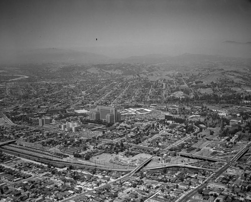 Los Angeles County General Hospital, looking north