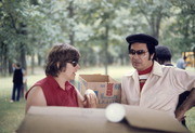 Jim Jones (Right) with Unidentified Woman, Location Unknown