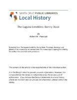 The Laguna Limekilns: Bonny Doon