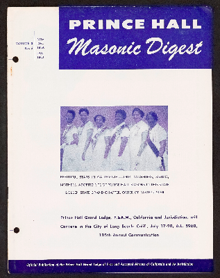 Prince Hall Masonic Digest, November 1959 - January 1960