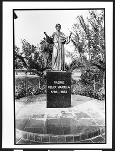 Statue of Padre Felix Varela at Ermita de la Caridad (La Ermita), Miami, Florida, 2002