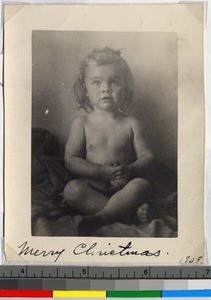 Missionary child, Haizhou, China, ca.1909