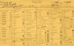 WPA household census for 2221 MICHIGAN, Los Angeles