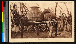 Giur grain baskets, Central African Republic, ca.1920-1940