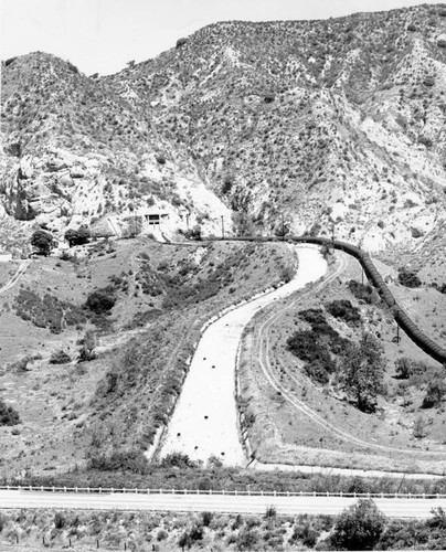Los Angeles Aqueduct in San Fernando Valley