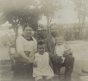 Missionary Albert Lageard and his family