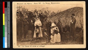 Missionary sisters visiting a village, Kenya, ca.1920-1940