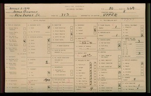 WPA household census for 713 NEW DEPOT, Los Angeles