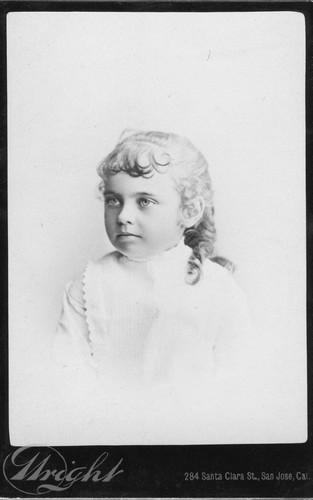 Portrait of an unidentified young girl