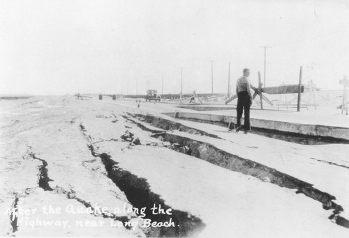 After the quake along the highway, near Long Beach