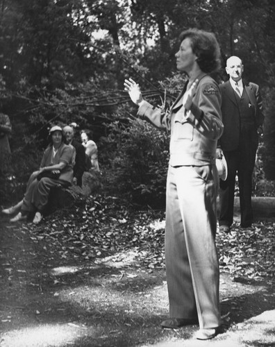 Rededication of the Andrew P. Hill fountain in the Big Basin Redwoods State Park