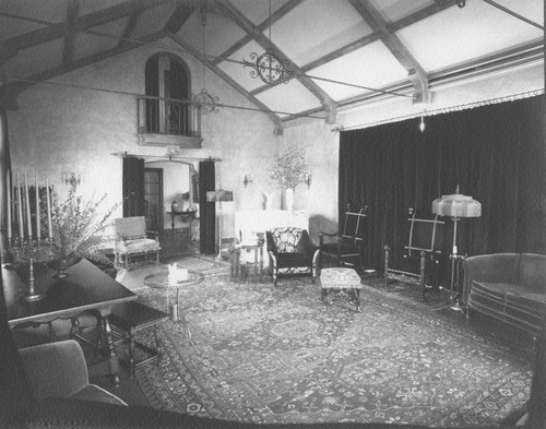 Interior view of parlor, McMahon house