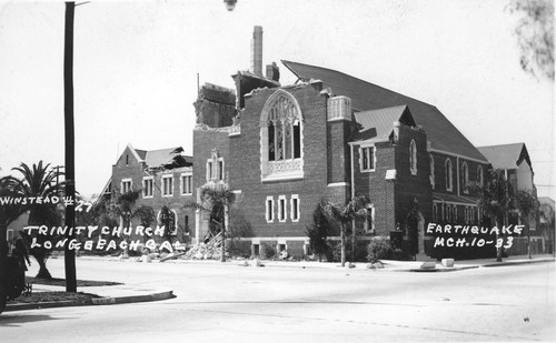 Trinity Church after the earthquake