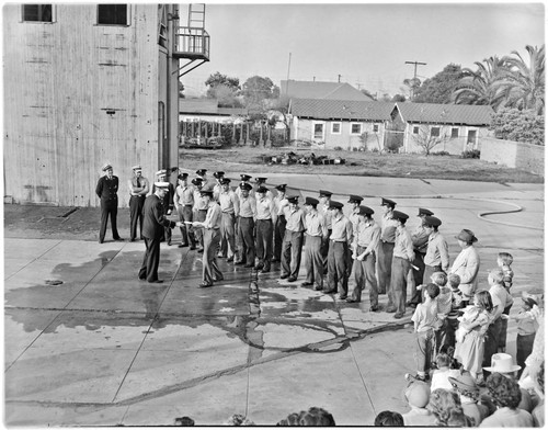 Drill tower demonstrations; Graduation class ceremony