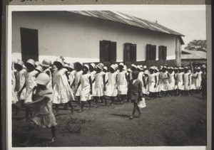 Schoolgirls in the procession