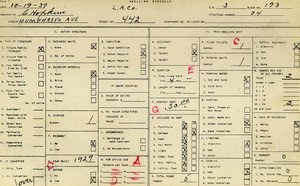 WPA household census for 442 S HUMPHREYS