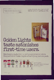 Golden Lights Taste astonishes first time users