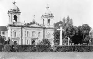 Exterior view of the Mission Santa Clara, ca.1885-1895